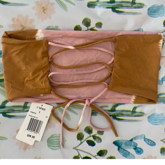 L*Space Beach Wave Tie Dye Bikini Top - L - Picture 6 of 6